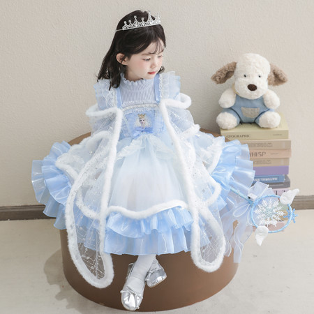 艾米粒&艾米粒&K8035款艾莎毛衣裙