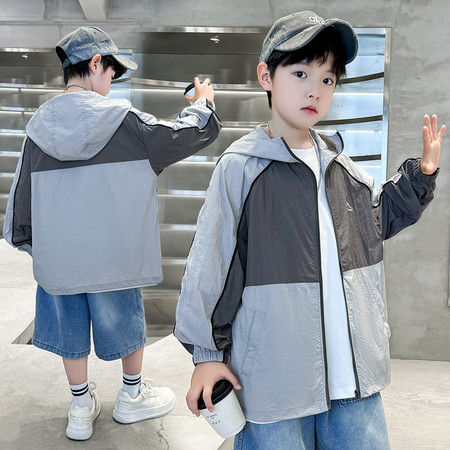 依凡童装&依凡童装&2509拼色防晒服