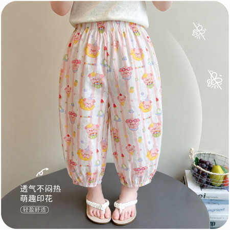 布丁小依&布丁小依&印花防蚊裤