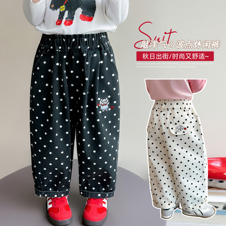 小胖丫童装&小胖丫童装&绣花波点裤