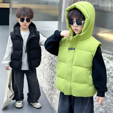 沐沐童源&沐沐童源&贴标字母马甲