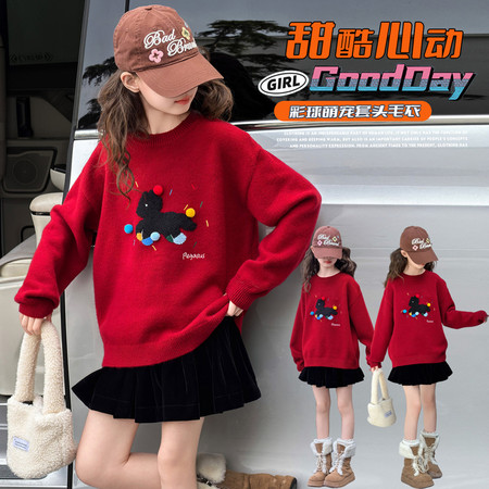 辰曦潮童&辰曦潮童&小马毛球毛衣