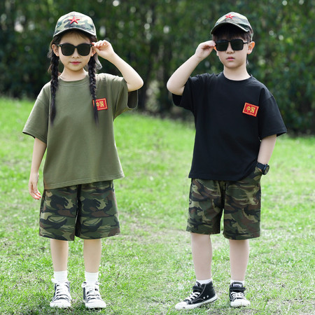依贝童&依贝童&依贝童夏款中国标迷彩套装
