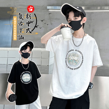 淘酷猫&TKM2410新中式复古T恤