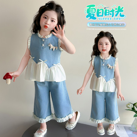 小甜心&小甜心&花边牛仔套装