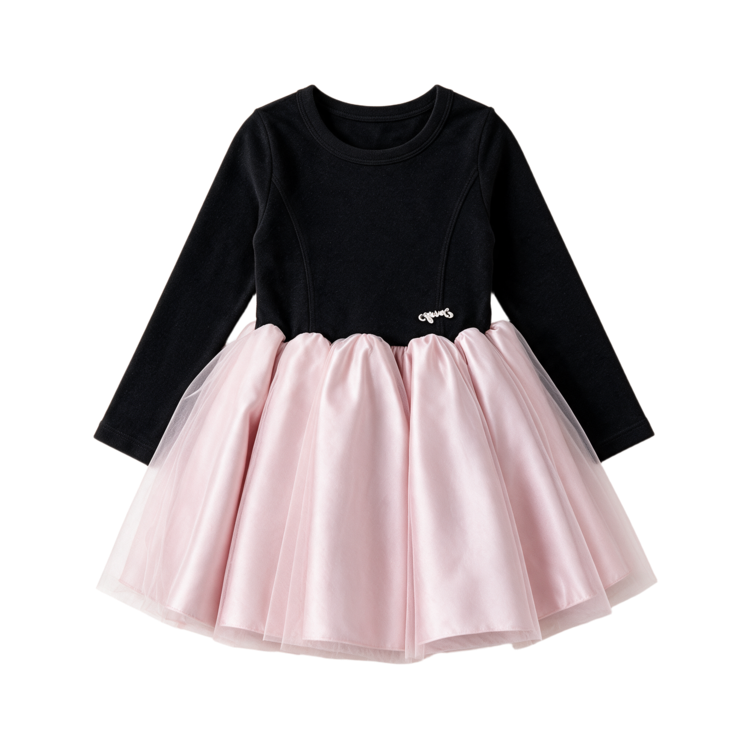 Girls' Crewneck Long-Sleeve Dress 26559