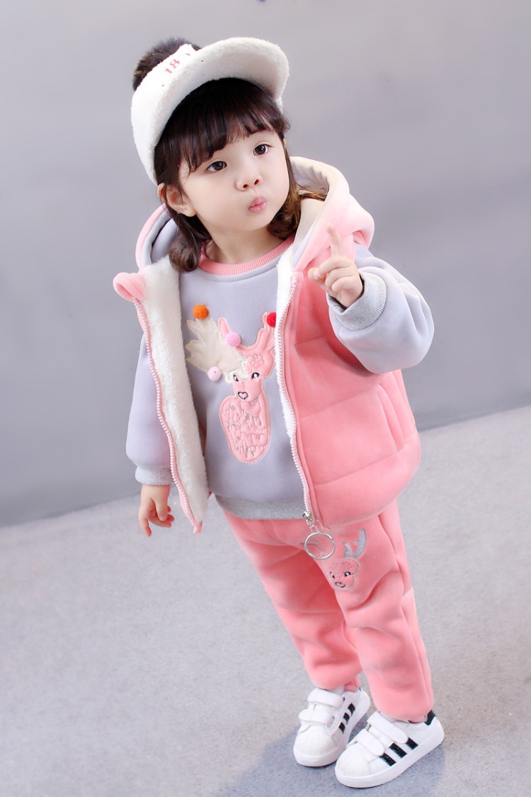 璐洁童装&小鹿三件套