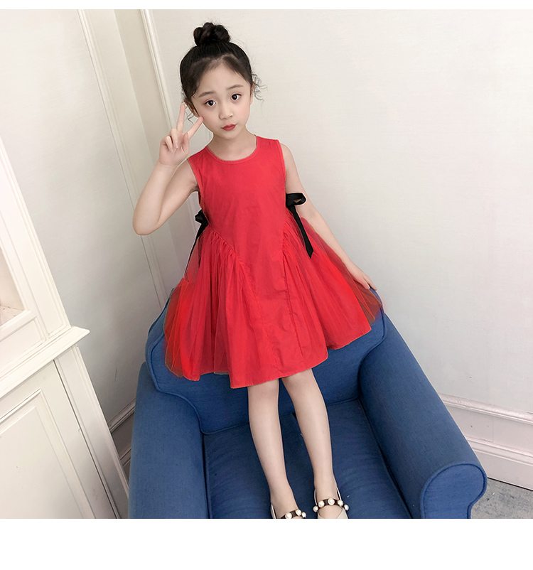 燚米阳光&女童纯色棉布裙