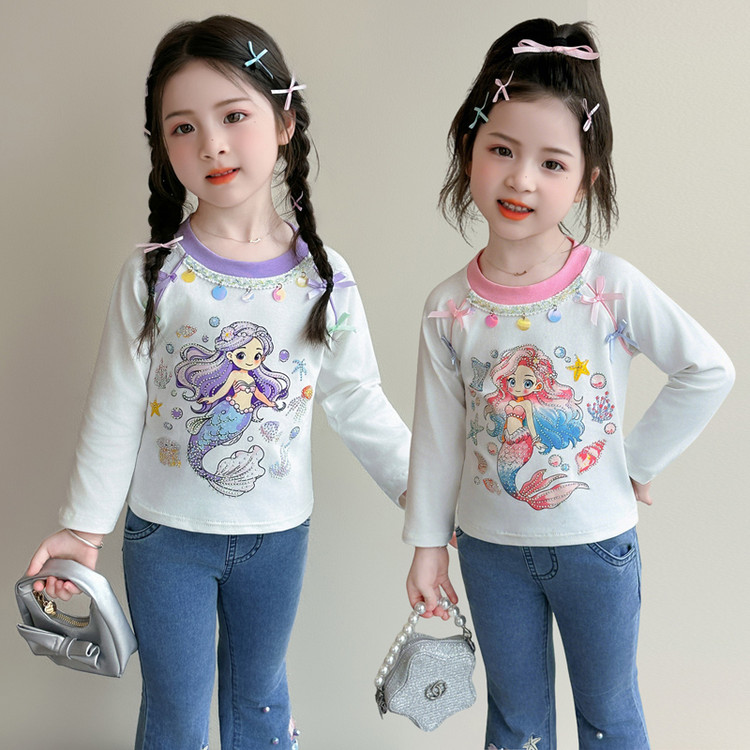 Girls' Mermaid Ruffle T-Shirt