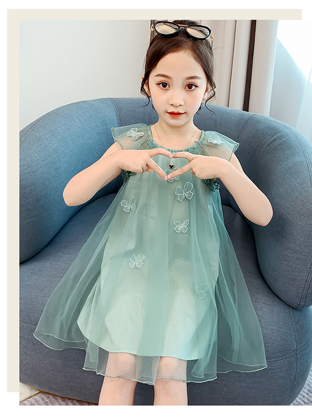 泷泷童装&8807女童蝴蝶裙