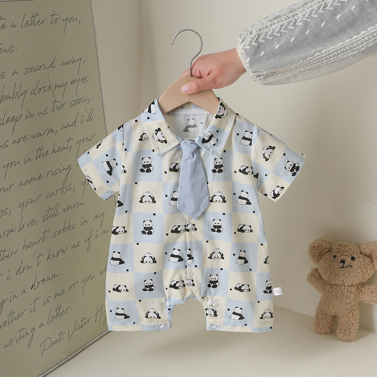 Baby Unisex Cotton Short-Sleeve Romper 26311