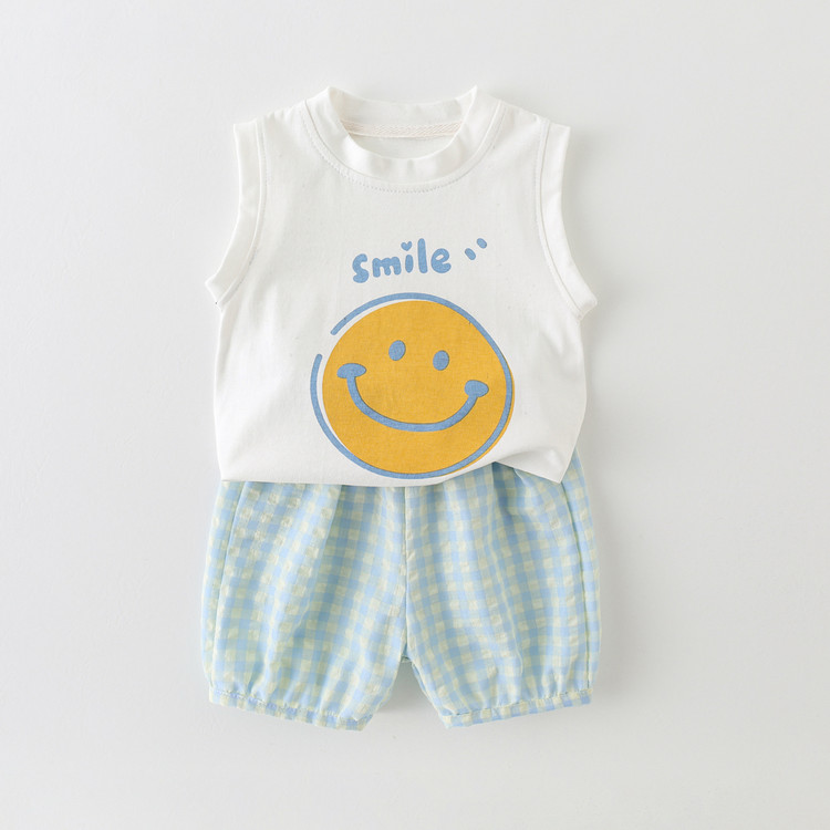 Baby Unisex Cotton Blend Sleeveless Romper 26328