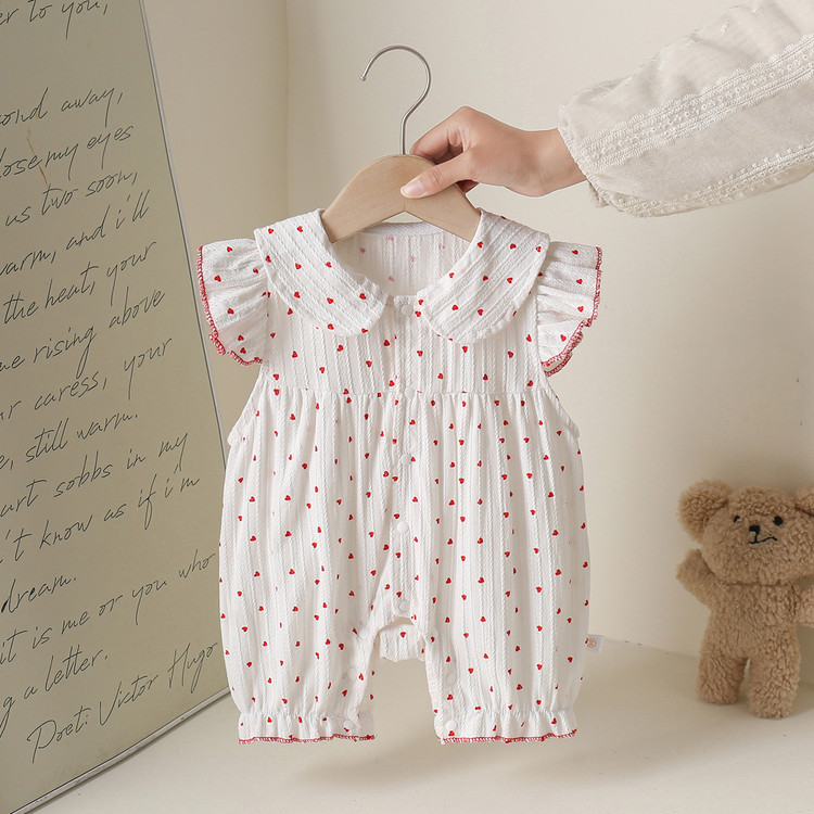 Baby Girls' Cotton Sleeveless Romper 26309