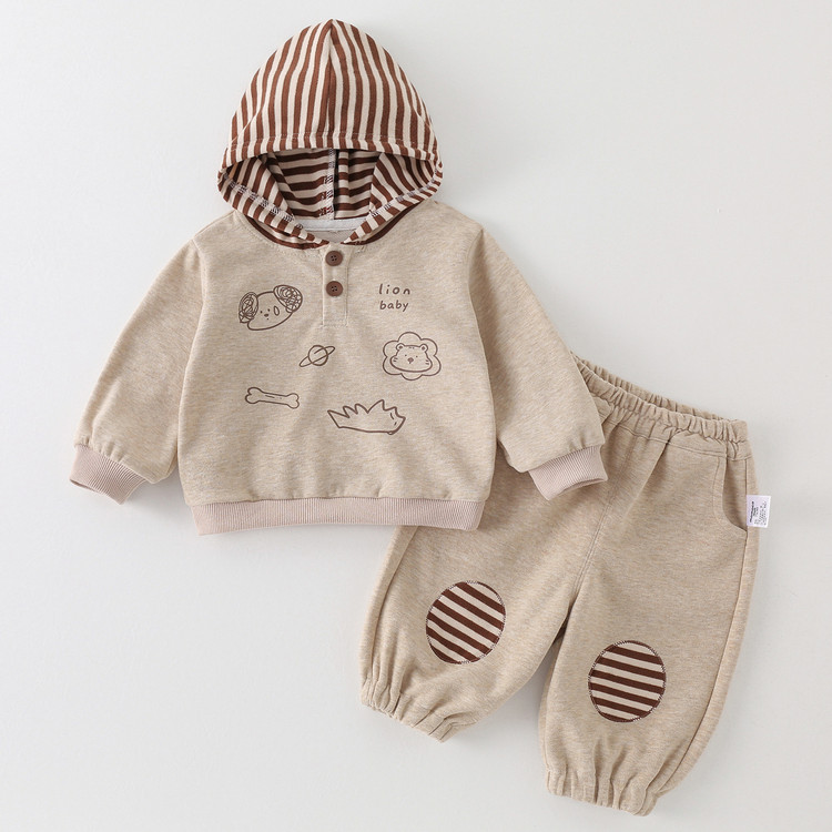 Baby Unisex Cotton Blend Long-Sleeve Romper 26711