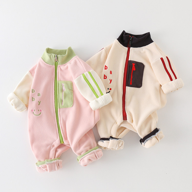 Baby Unisex Polyester Long-Sleeve Romper 26715