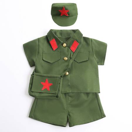 40                                  唐人街&男女童红军四件套六一