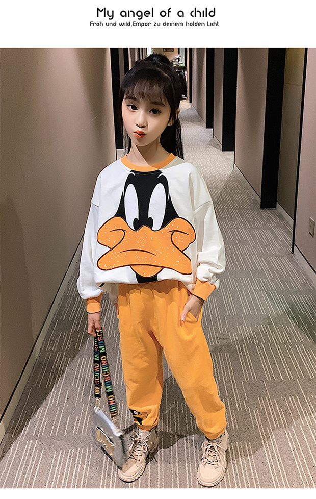 佳佳贝尔&2588款大嘴鸭真卫衣纯棉套装-童装批发采购_生意网