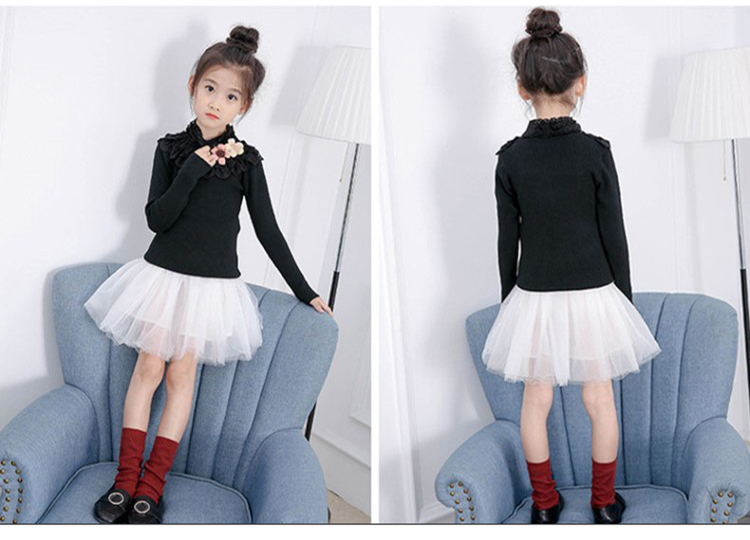 巴比熊&19-0134两朵花毛衣打底衫-童装批发采购_生意网