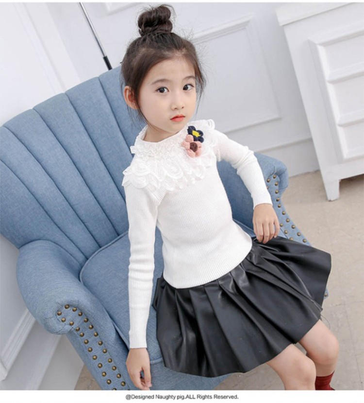 巴比熊&19-0134两朵花毛衣打底衫-童装批发采购_生意网