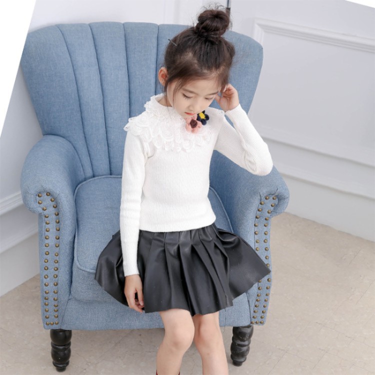 巴比熊&19-0134两朵花毛衣打底衫-童装批发采购_生意网