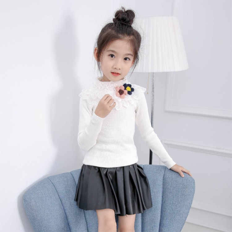 巴比熊&19-0134两朵花毛衣打底衫-童装批发采购_生意网