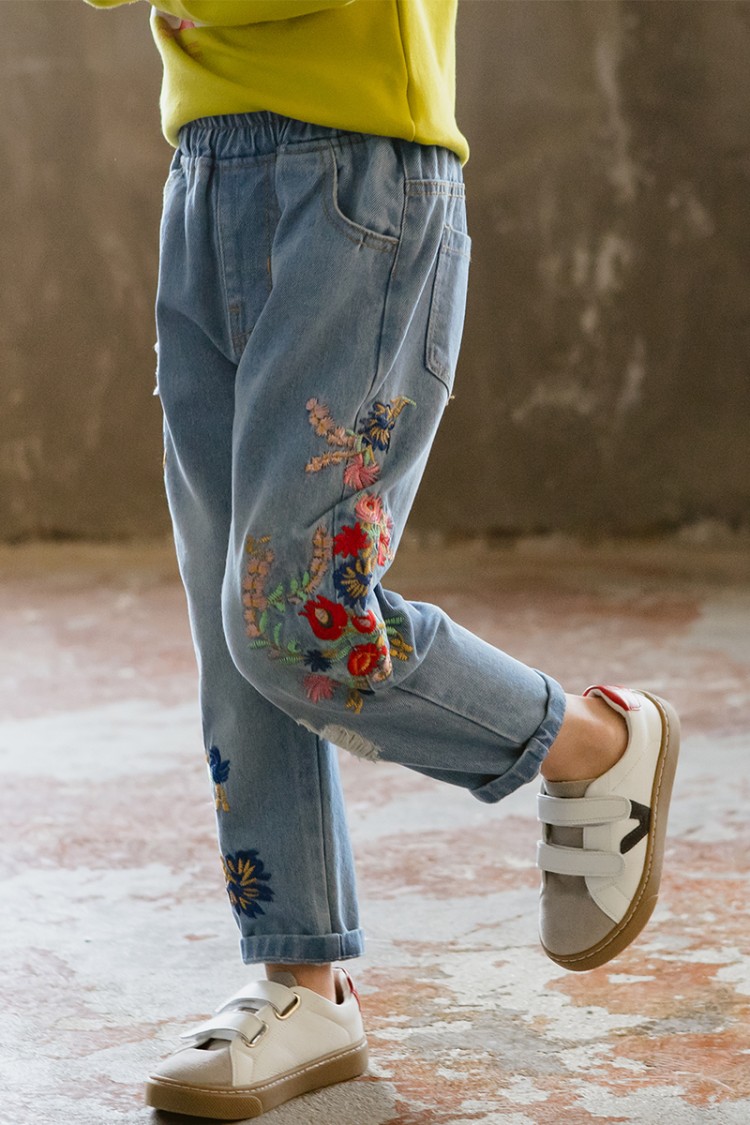 赤诚阁&潮流绣花牛仔裤_027款