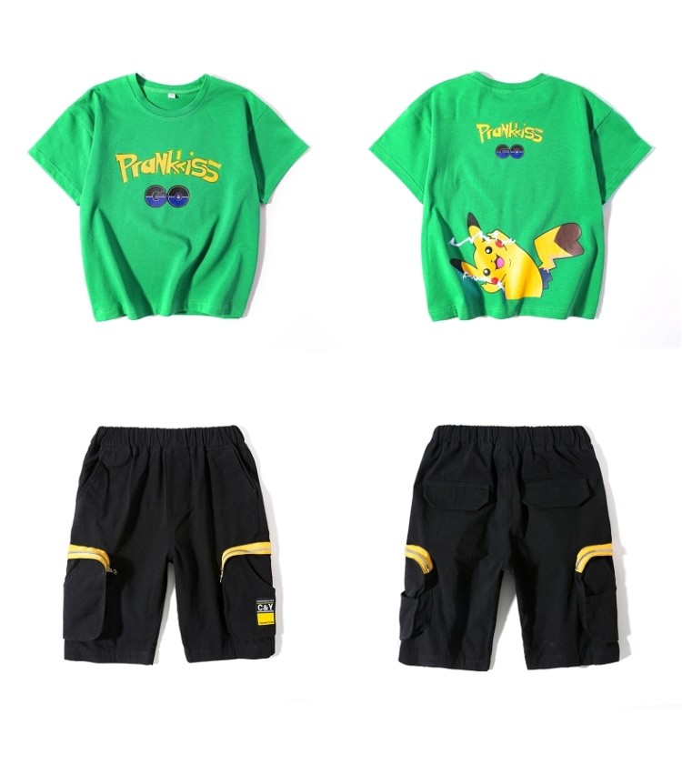 少年童萌&2055款男童皮卡丘套装-童装批发采购_生意网
